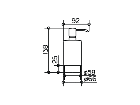 Keuco колба для дозатора жидкого мыла зап/часть, plan, хром арт. 14948 009000