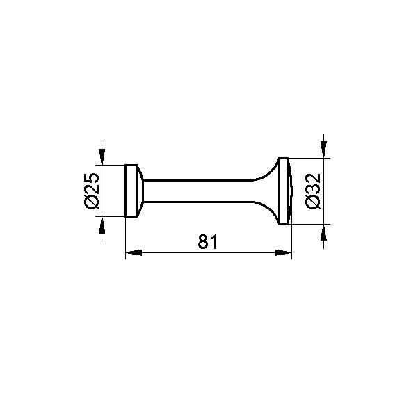 Keuco крючок для халата, elegance new, хром арт. 11616 010000