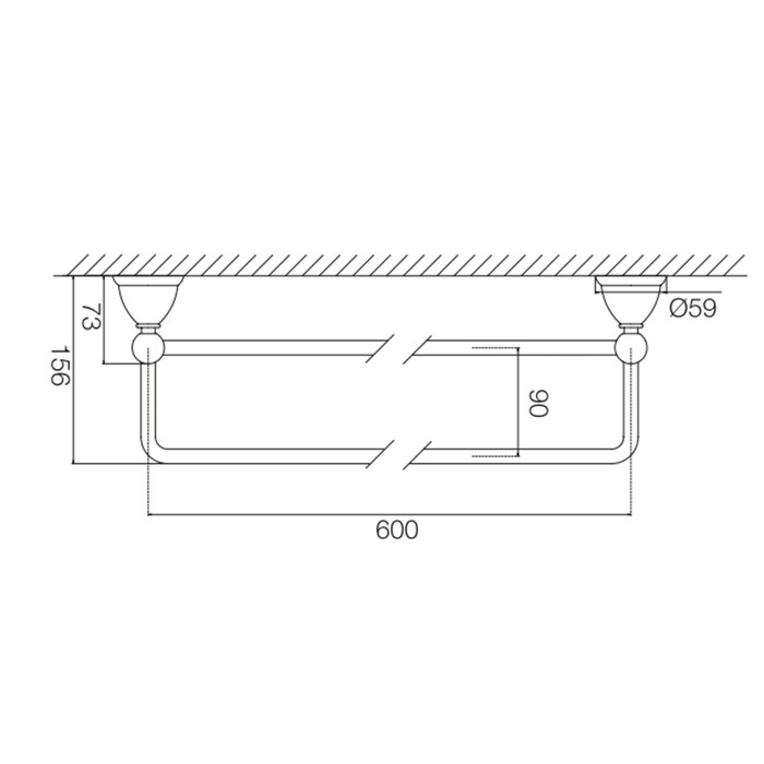 Fima Carlo Frattini полотенцедержатель 40см., подвесной, accessori, золото арт. f6041/60or