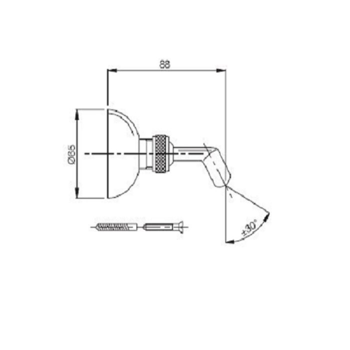 Fima Carlo Frattini держатель для душа wellness, хром арт. f2047cr