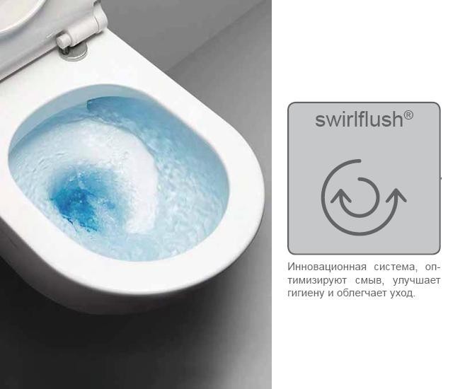 GSI Подвесной унитаз 36х55 см, без крепежа в комплекте, безободковый, без сиденья, Norm - 861511