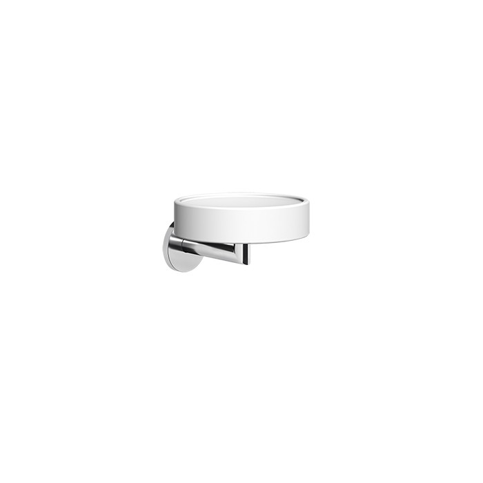 Gessi Мыльница настенная белая, Tondo, 63601#031 цвет: хром