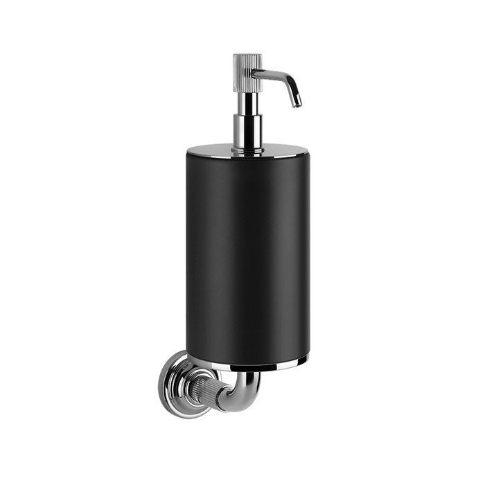 Gessi Дозатор для жидкого мыла подвесной, Venti20, 65414#031 цвет: черный, фурнитура хром