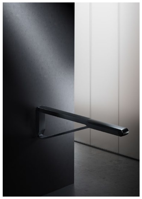 Keuco складной поручень для установки справа и слева 700 мм, axess, чёрный, чёрный матовый арт. 35003 370737