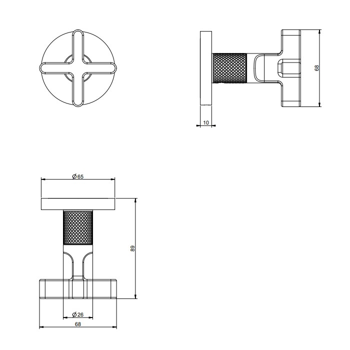 Gessi Кран запорный, подключение 3/4", Inciso, 58363#031 цвет: хром
