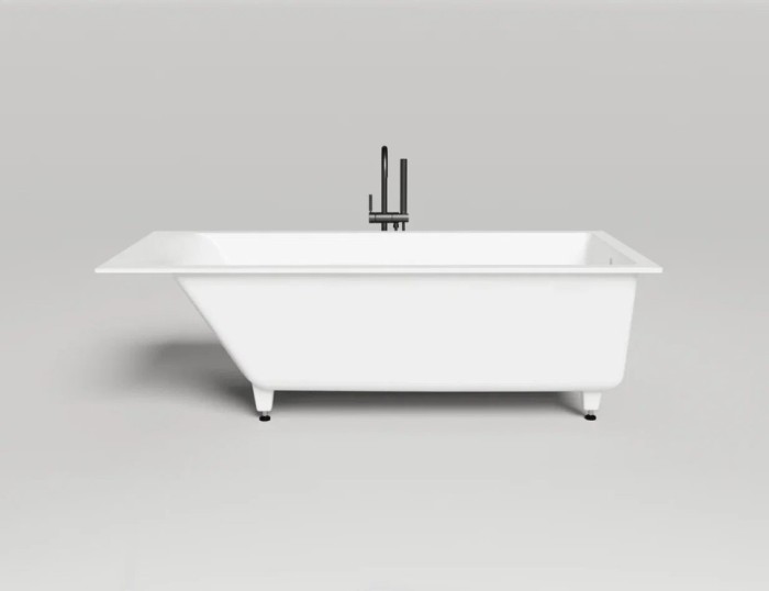 Salini ванна встраиваемая 180x80, cascata, 104213grh цвет: глянцевый белый