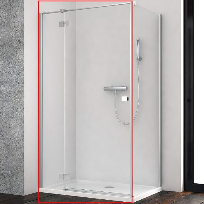 Radaway душевая дверь kdj 120 l профиль хром стекло прозрачное, Essenza New - 385042-01-01L