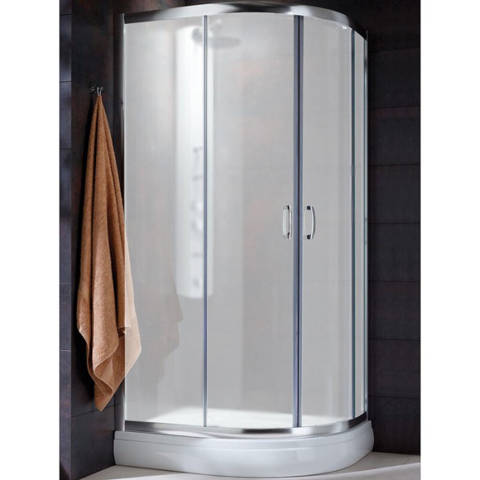 Radaway душевой уголок 1900 100x80 профиль хром стекло фабрик, Premium Plus - 30491-01-06N