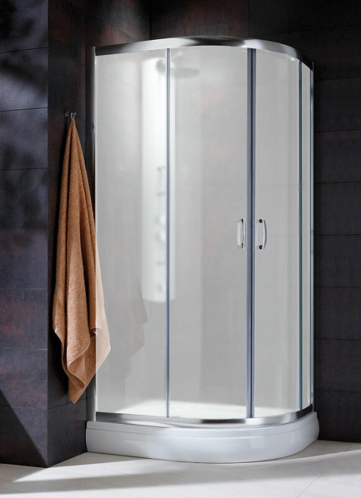 Radaway душевой уголок 1900 100x80 профиль хром стекло фабрик, Premium Plus - 30491-01-06N