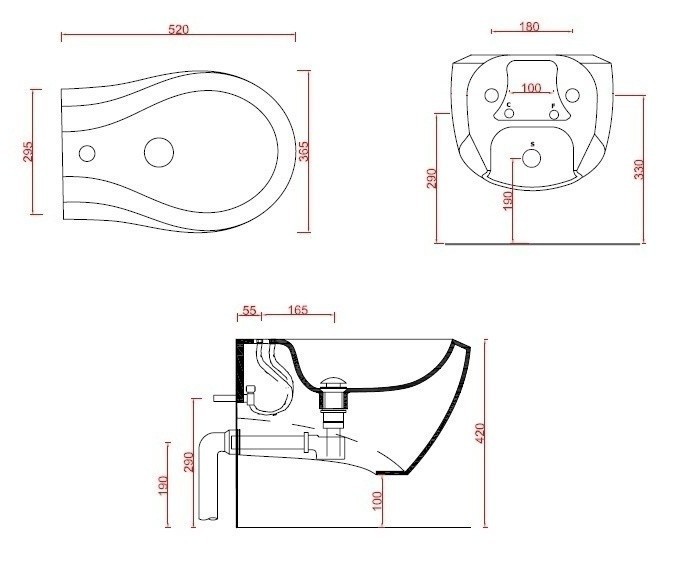 ArtCeram биде (подвесное), blb001 01 50 blend цвет: черный