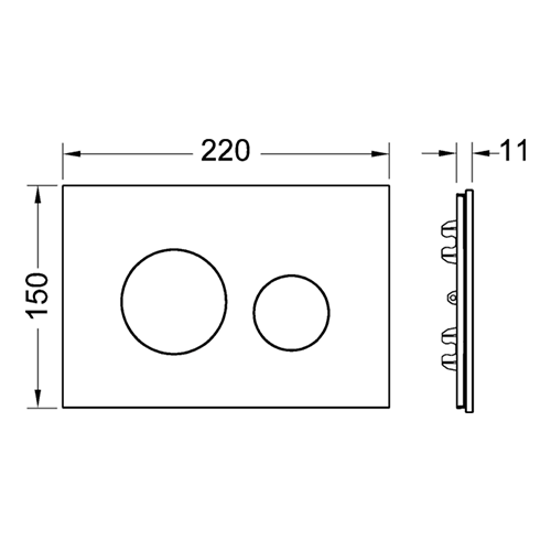 TECE лицевая панель, полированный сланец, loop modular - 9240675