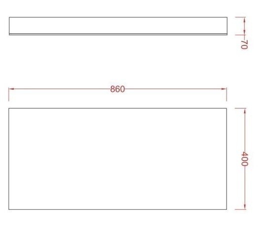 ArtCeram зеркало для ванной, acs011 square mini