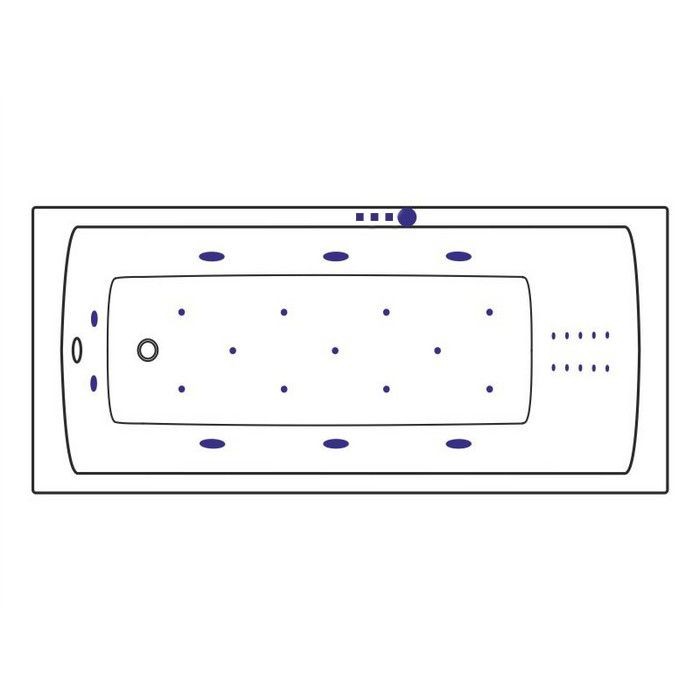 Ванна 150x70 ultra nano, Excellent Aquaria, золото арт. WAEX.AQU15.ULTRANANO.GL