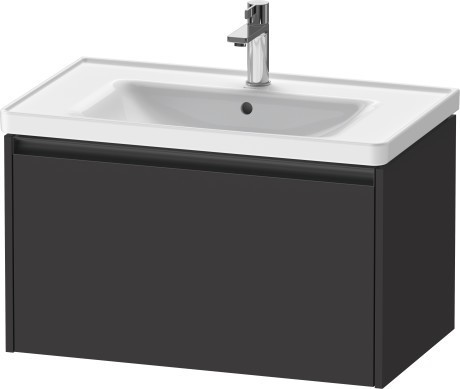 Duravit тумба подвесная под раковину 455 мм х 784 мм х 440 мм, ketho.2, k25083080800000 цвет: графит суперматовый