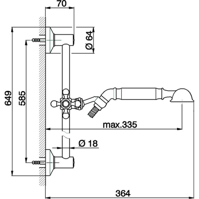 Cisal душевой гарнитур ts00311221 arcana toscana цвет: белый