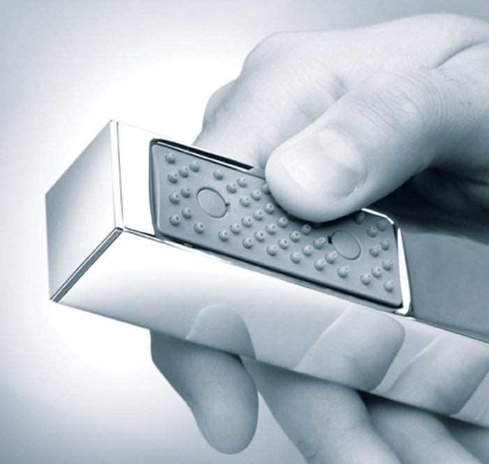 Bossini лейка для душа моноструя, cube, хром арт. b00255.030