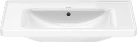 Duravit раковина встраиваемая 800 мм х 480 мм, с переливом, d-neo, 2367800060 цвет: белый