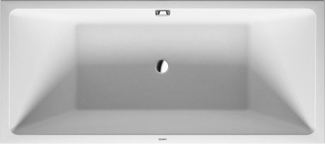 Duravit акриловая ванна air 1800 х 800 c двумя наклонами для спины, с бесшовной акриловой панелью и рамой, пристенная, vero air, 700417000000000 цвет: белый