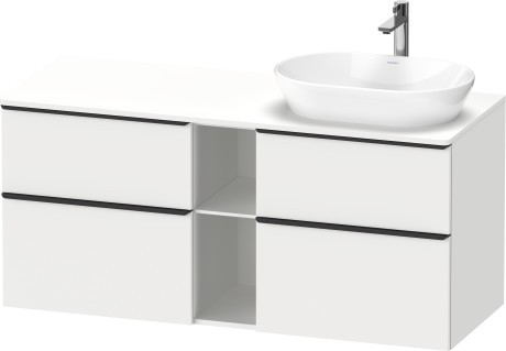 Duravit тумба подвесная под раковину справа 1400 мм х 550 мм, d-neo, de4970r1818 цвет: gres pietra grey opaco