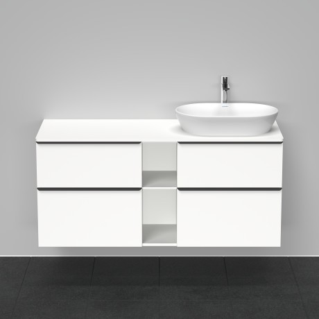 Duravit тумба подвесная под раковину справа 1400 мм х 550 мм, d-neo, de4970r1818 цвет: gres pietra grey opaco