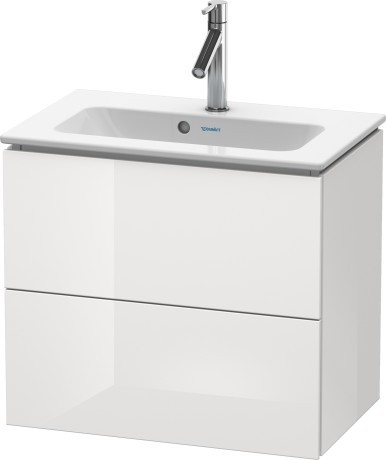Duravit тумба подвесная под раковину, l-cube, lc625602222 цвет: белый глянцевый