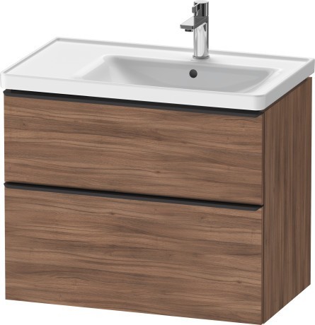 Duravit тумба подвесная под раковину 784 мм х 452 мм, d-neo, de435807979 цвет: орех натуральный