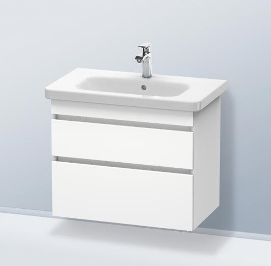 Duravit тумбочка подвесная под раковину с двумя выдвижными ящиками, durastyle, ds 6481 18 цвет: gres pietra grey opaco