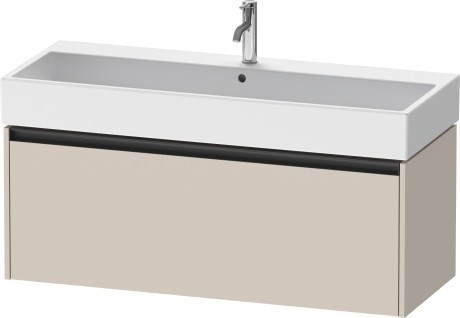 Duravit тумба подвесная под раковину 460 мм х 1184 мм х 440 мм, ketho.2, k25079083830000 цвет: серо-коричневый суперматовый