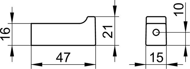 Keuco крючок для полотенца шлифованный, edition 11, шлифованный чёрный хром арт. 11114 130000