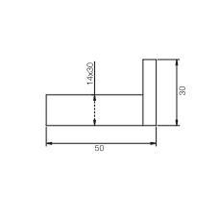 Fima Carlo Frattini крючок, подвесной, quadra, хром арт. f6024/1cr
