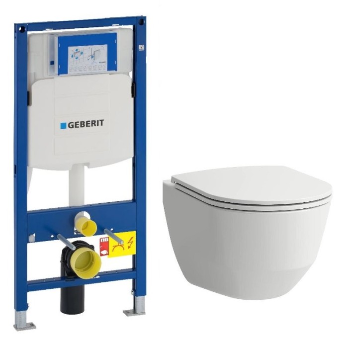 LAUFEN унитаз подвесной, в комплекте с инсталляцией 111.300.00.5, PRO - SET 8.6695.7.+111.300.00