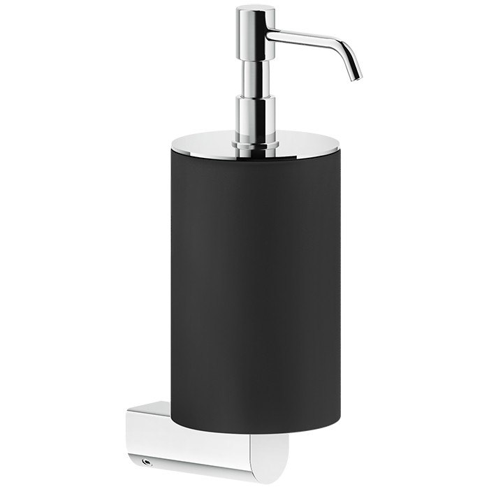 Gessi Дозатор для жидкого мыла, подвесной, Rilievo, 59514#031 цвет: черный/хром