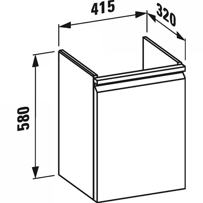 LAUFEN тумба под раковину 42x32, PRO S - 4.8330.2.096.463.1