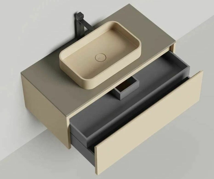 Salini подвесная тумба 1000, domino, 27d110 цвет: бежевый