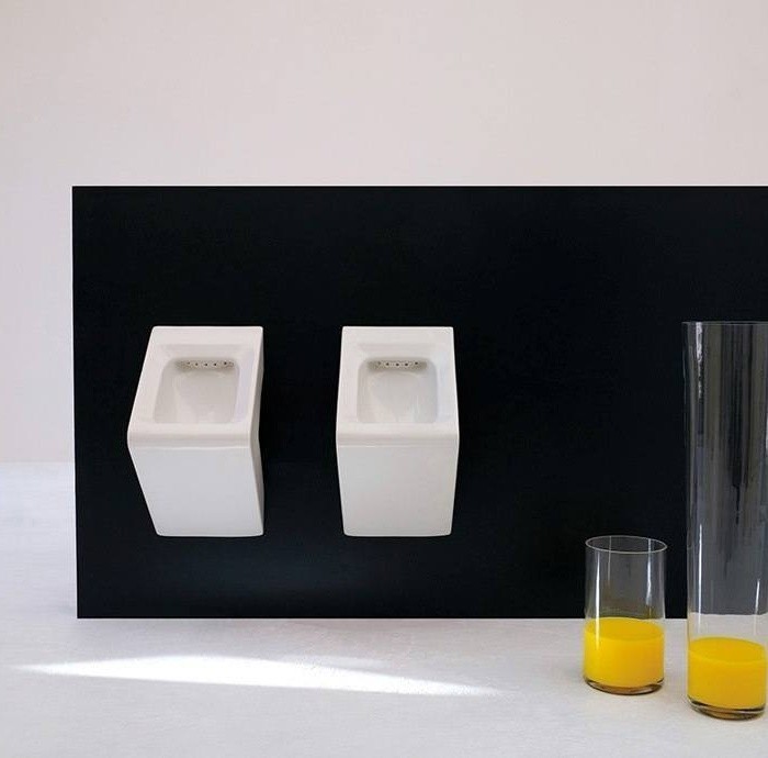 ArtCeram писсуар подвесной под внутренний налив, lfo001 01 00 la fontana цвет: белый глянцевый