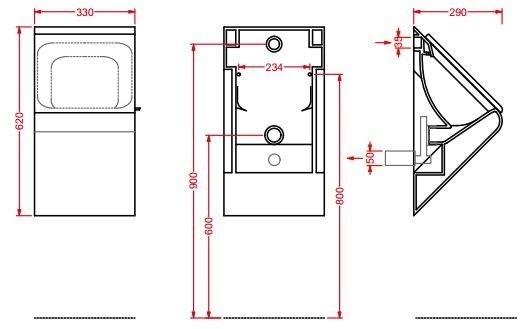 ArtCeram писсуар подвесной под внутренний налив, lfo001 01 00 la fontana цвет: белый глянцевый