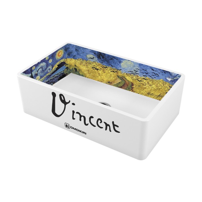 Omoikiri кухонная мойка Mikura 76-Vangogh, белый арт. 4993024