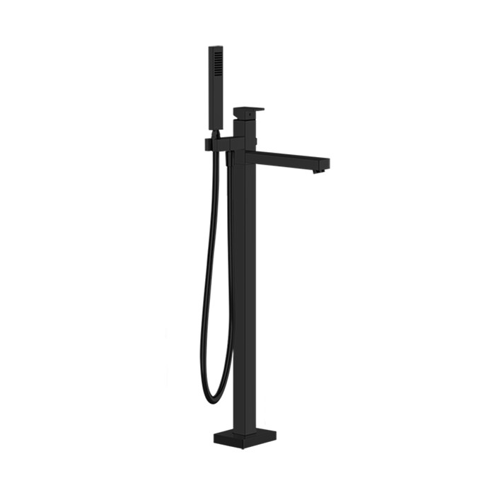 Gessi Смеситель для ванны, напольный, с ручным душем и шлангом 150см., внешняя часть, Rettangolo, 24961#706 цвет: black metal pvd