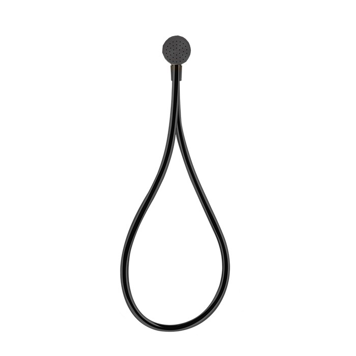 Gessi Душевой магнитные комплект, состоящий из вывода воды, держателя, Darkflex шланга 1,50 м и лейки, Hi Fi, 63199#706 цвет: black metal pvd