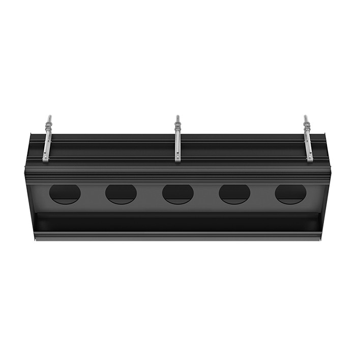 Gessi Профиль линейный 1090 мм, для 5 модулей, установка Easy-Fix, Binario, 61129 цвет: black xl