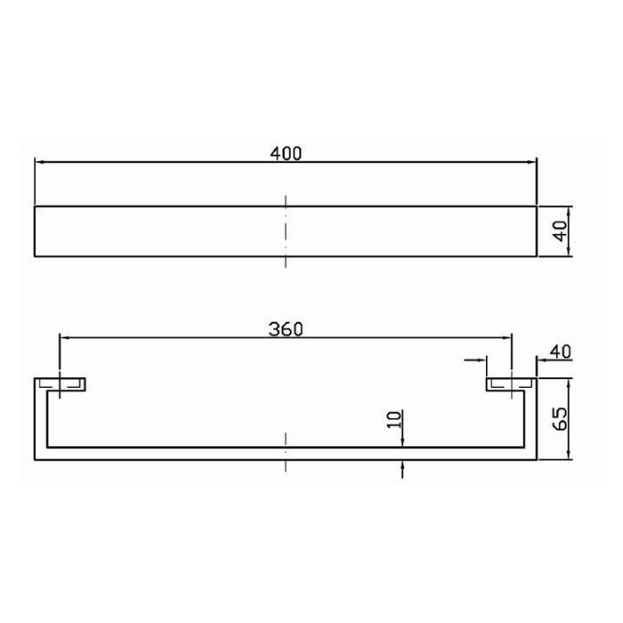 Zucchetti полотенцедержатель, 40см., подвесной, aguablu, хром арт. zac421