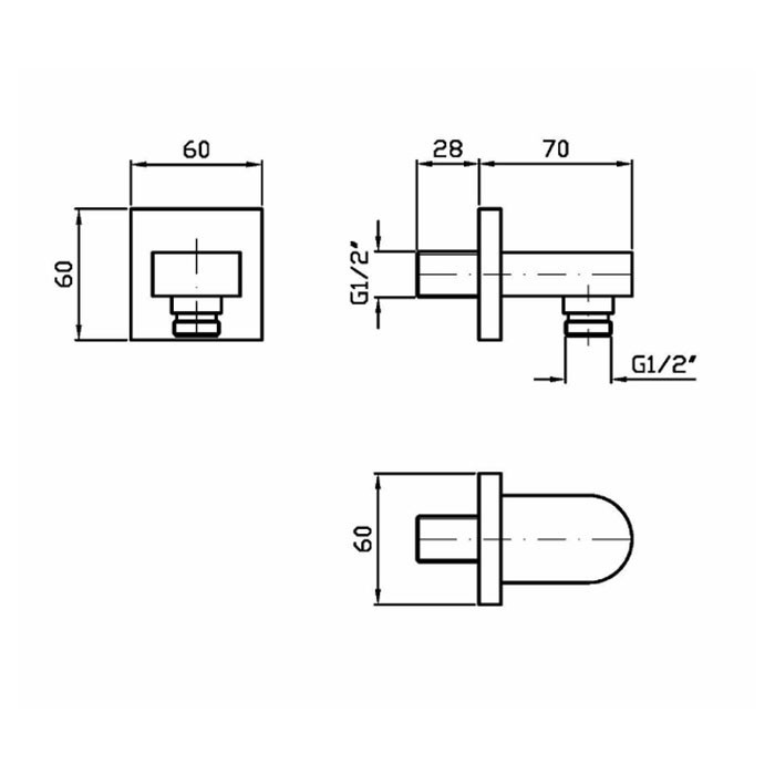 Zucchetti шланговое соединение, aguablu, хром арт. z93804