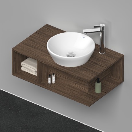Duravit тумба подвесная под раковину 800 мм х 480 мм, d-neo, de493802121 цвет: орех темный