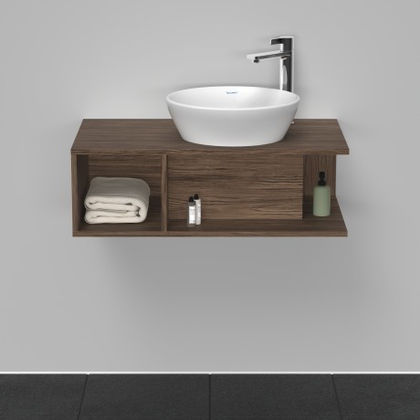 Duravit тумба подвесная под раковину 800 мм х 480 мм, d-neo, de493802121 цвет: орех темный
