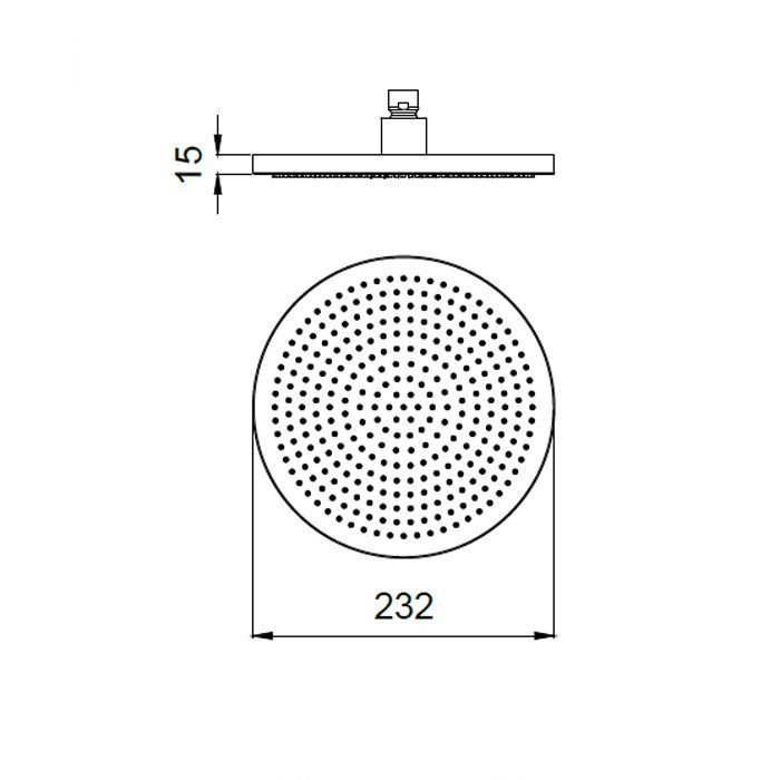 Almar верхний душ, velvet, e044292.hb цвет: нержавеющая сталь