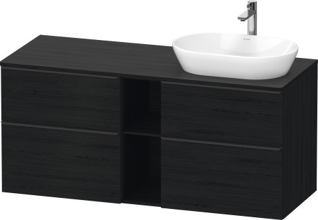 Duravit тумба подвесная под раковину справа 1400 мм х 550 мм, d-neo, de4970r1616 цвет: чёрный дуб