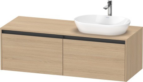 Duravit тумба подвесная под раковину справа 550 мм х 1400 мм х 459 мм, ketho.2, k24888r30300000 цвет: натуральный дуб