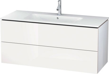 Duravit тумба подвесная под раковину, l-cube, lc624302222 цвет: белый глянцевый