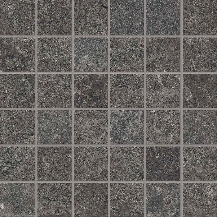 Emil Ceramica керамогранитная плитка 300x300 mapierre decoro mosaico 5x5 ancienne noir naturale rett, арт. em0a