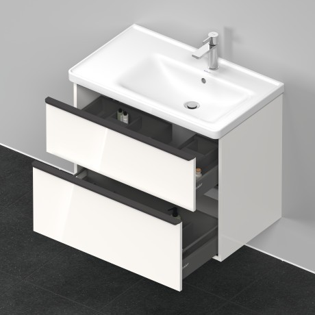 Duravit тумба подвесная под раковину 784 мм х 452 мм, d-neo, de435802222 цвет: белый глянцевый
